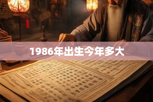 1986年出生今年多大