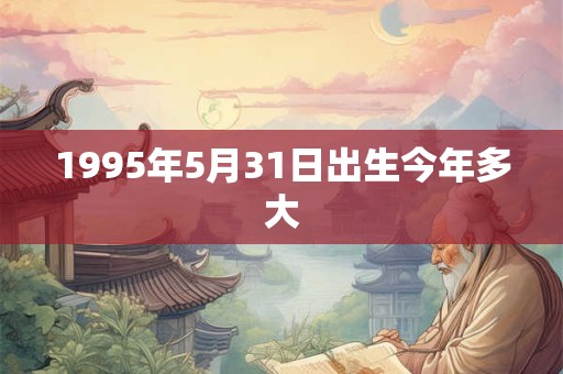 1995年5月31日出生今年多大