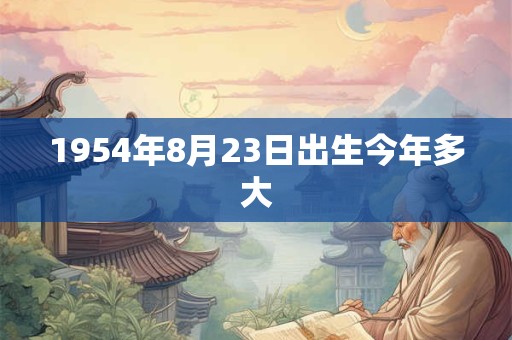 1954年8月23日出生今年多大