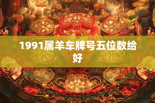 1991属羊车牌号五位数给好