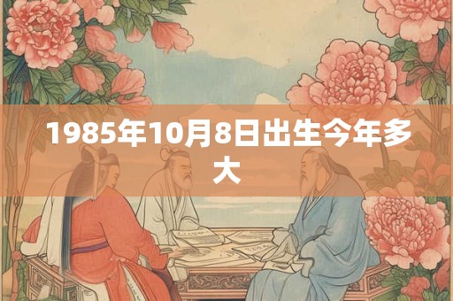 1985年10月8日出生今年多大