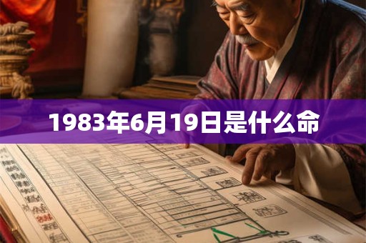 1983年6月19日是什么命