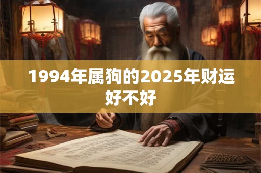 1994年属狗的2025年财运好不好 1994年属狗的2025年财运好不好