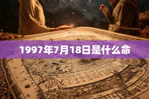 1997年7月18日是什么命