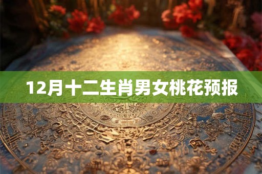 12月十二生肖男女桃花预报