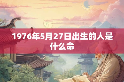 1976年5月27日出生的人是什么命
