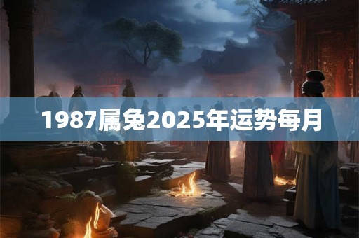 1987属兔2025年运势每月