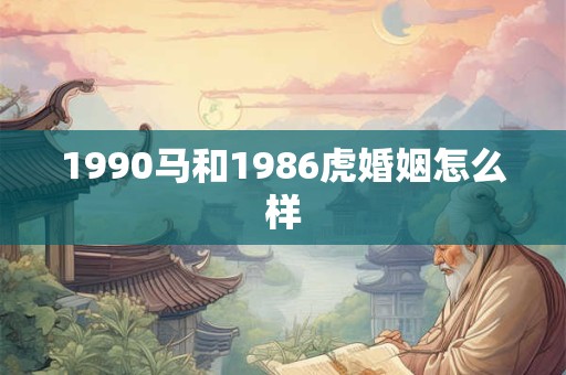 1990马和1986虎婚姻怎么样
