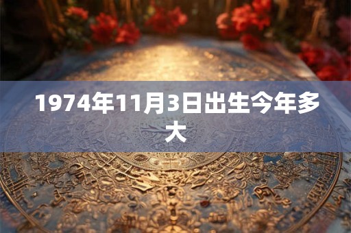 1974年11月3日出生今年多大
