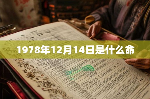 1978年12月14日是什么命