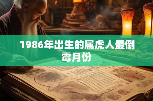 1986年出生的属虎人最倒霉月份