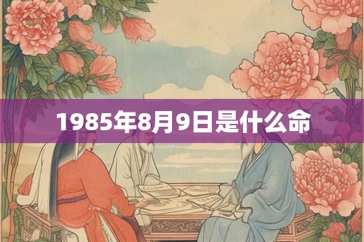 1985年8月9日是什么命