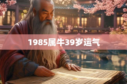 1985属牛39岁运气