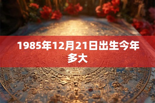 1985年12月21日出生今年多大