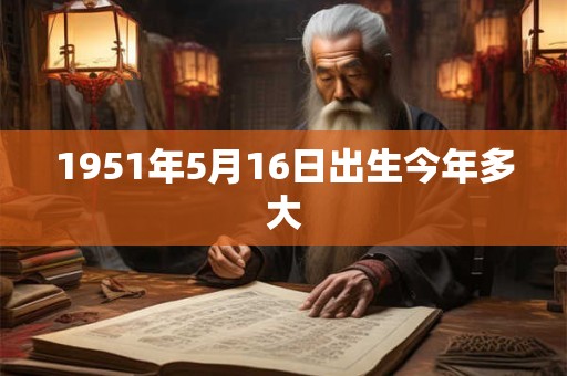 1951年5月16日出生今年多大