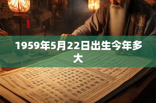 1959年5月22日出生今年多大