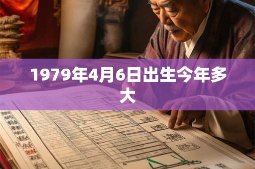 1979年4月6日出生今年多大
