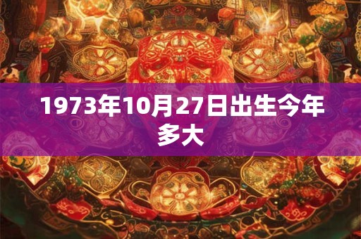 1973年10月27日出生今年多大