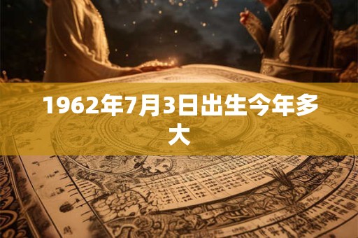 1962年7月3日出生今年多大 1962年7月3日出生今年多大
