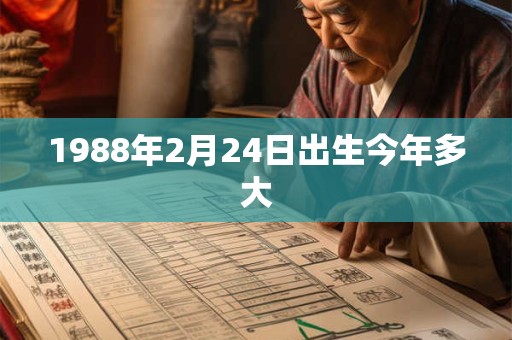 1988年2月24日出生今年多大