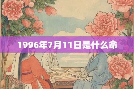 1996年7月11日是什么命 1996年7月11日是什么命