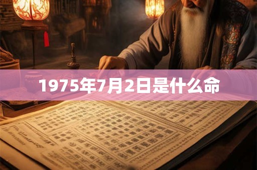 1975年7月2日是什么命