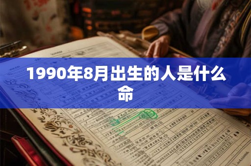 1990年8月出生的人是什么命