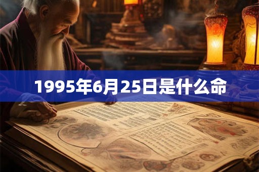 1995年6月25日是什么命 1995年6月25日是什么命
