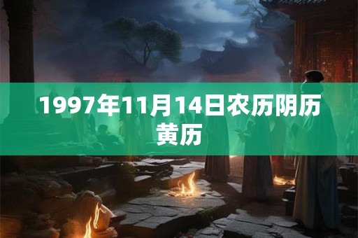 1997年11月14日农历阴历黄历