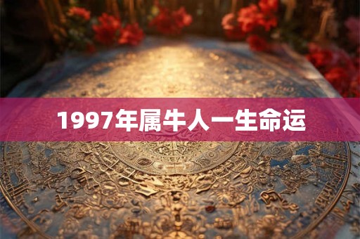 1997年属牛人一生命运