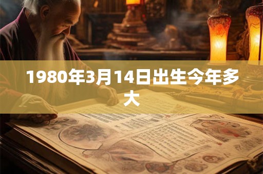 1980年3月14日出生今年多大