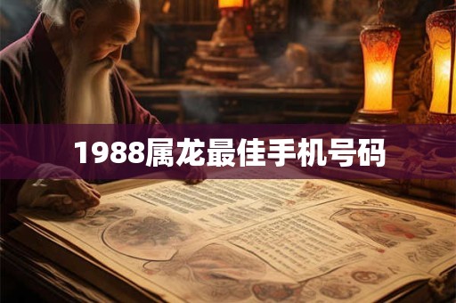 1988属龙最佳手机号码