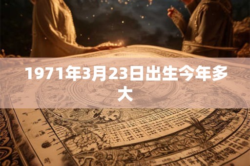 1971年3月23日出生今年多大