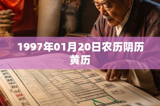 1997年01月20日农历阴历黄历