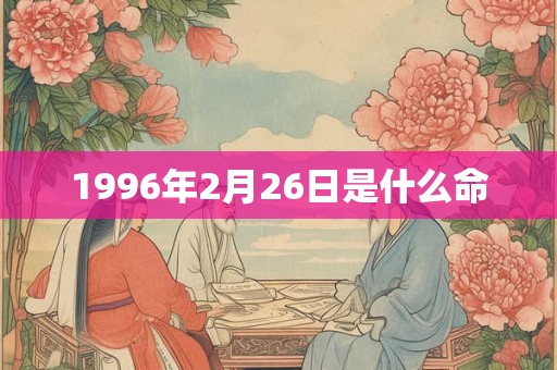1996年2月26日是什么命