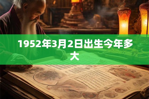 1952年3月2日出生今年多大