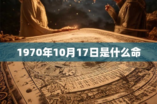 1970年10月17日是什么命