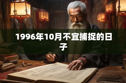 1996年10月不宜捕捉的日子 1996年10月不宜捕捉的日子