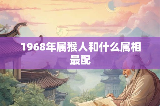 1968年属猴人和什么属相最配