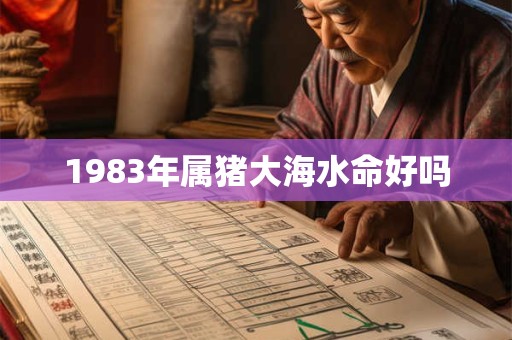 1983年属猪大海水命好吗