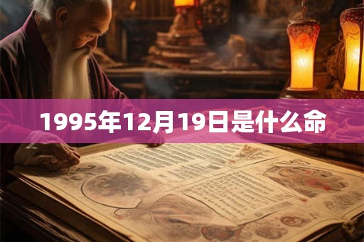 1995年12月19日是什么命