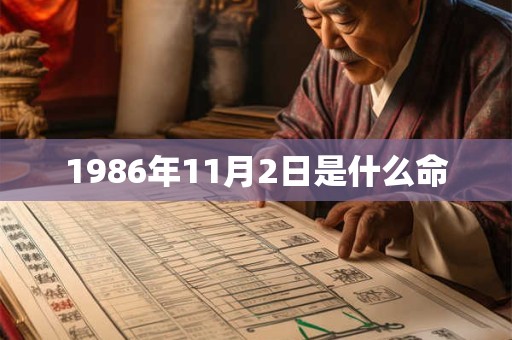 1986年11月2日是什么命