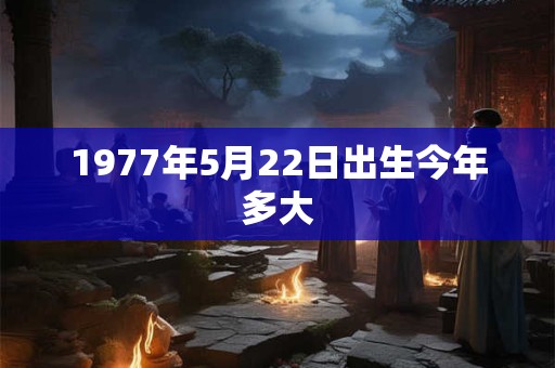 1977年5月22日出生今年多大