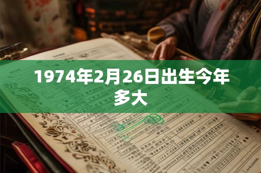 1974年2月26日出生今年多大