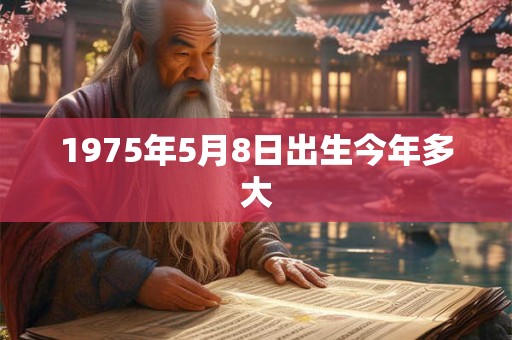 1975年5月8日出生今年多大
