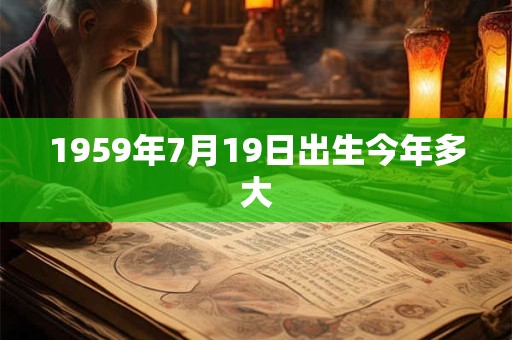 1959年7月19日出生今年多大 1959年7月19日出生今年多大