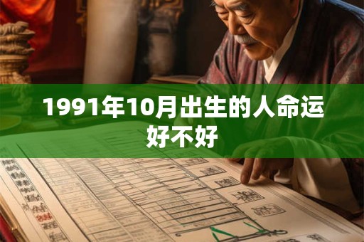 1991年10月出生的人命运好不好 1991年10月出生的人命运好不好