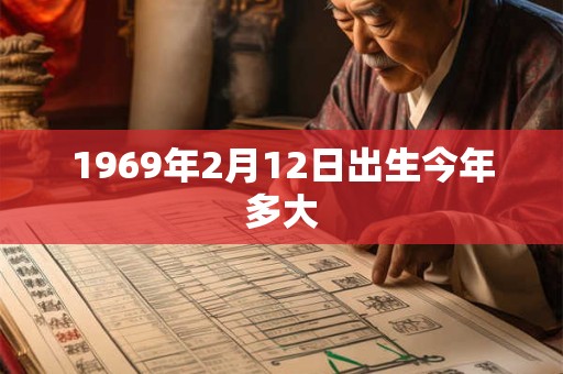 1969年2月12日出生今年多大