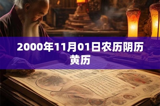 2000年11月01日农历阴历黄历
