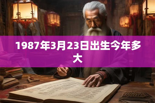 1987年3月23日出生今年多大